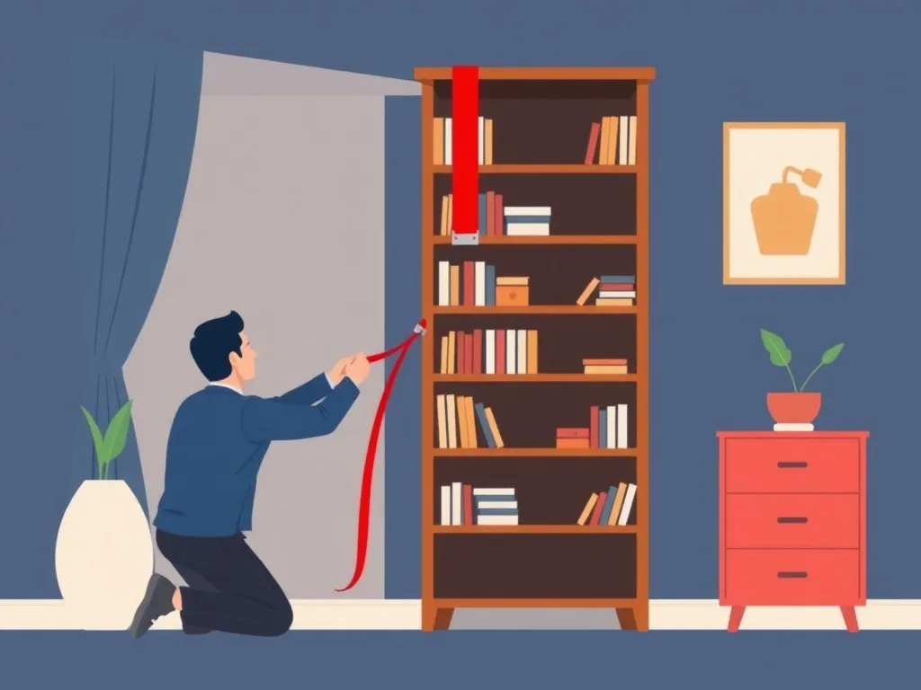 Asegurar muebles y objetos a la pared